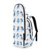 Foiosoh Tennis Racket Ball Backpack, Lightweight, Eastern Bluebird Design, White, 3 Rackets view 2