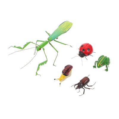 Sosoport Lifelike Insect Animal Figurine Set for Garden and Lawn