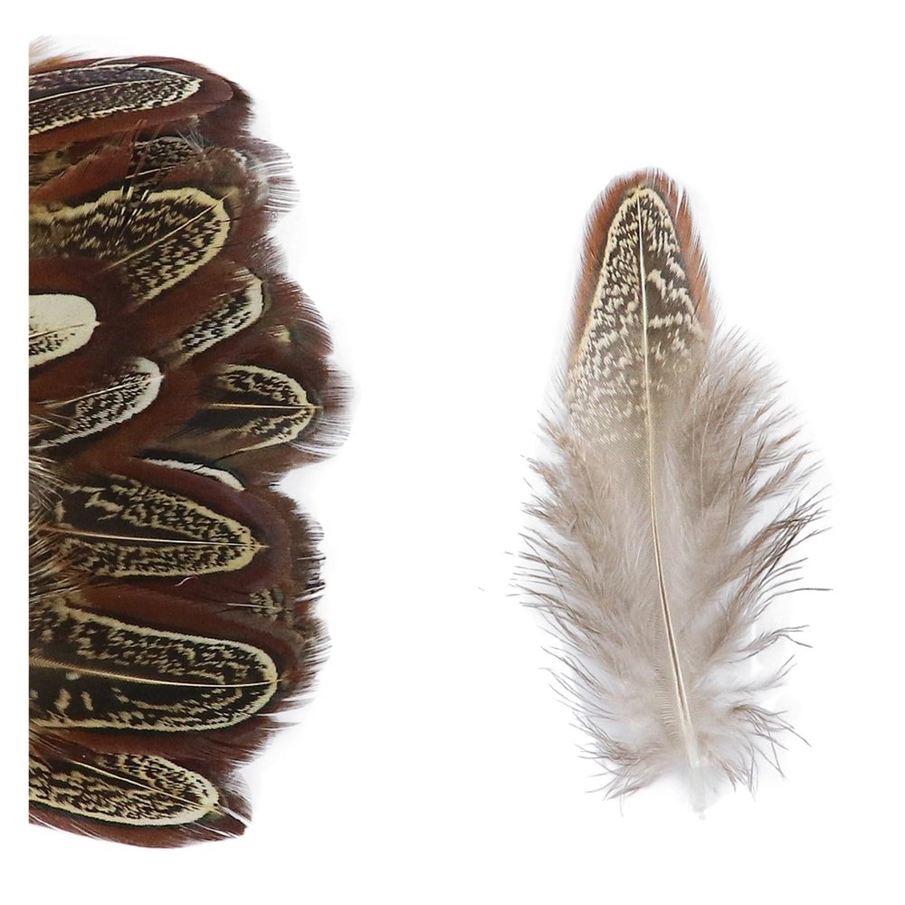 50PCS Horse and Chicken Feathers, 5–8 cm Dyed Feathers for Table Centerpieces, Wedding Party Decoration and DIY Accessories (Gray, 500pcs)
