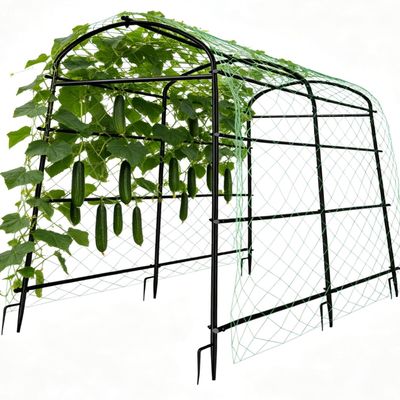 unho Metal Garden Arch Trellis for Climbing Plants, 120 x 182 x 222 cm