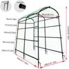 unho Metal Garden Arch Trellis for Climbing Plants, 120 x 182 x 222 cm view 2