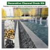 DXYOYONGOZ Patio Drainage Channel, Slot Drain and Trench System for Gardens, 20 x 10 cm (7.9 x 4 in) view 2