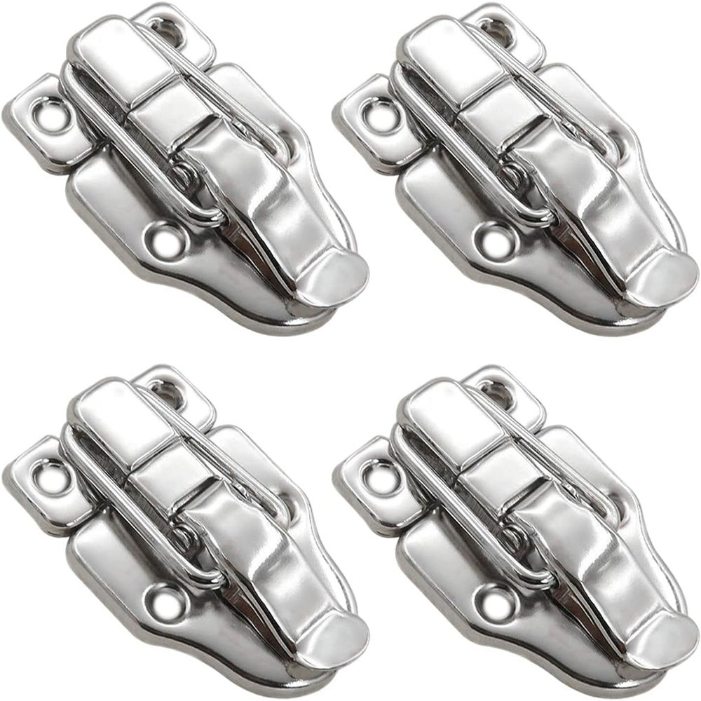 Stainless Steel Padlocks, Loss-Resistant, for Diaries, Jewelry Boxes and Suitcases, 4-Pack