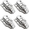 Stainless Steel Padlocks, Loss-Resistant, for Diaries, Jewelry Boxes and Suitcases, 4-Pack view 1
