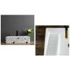 SONGYL-20249 Rectangular White Ceramic Vessel Sink with Washboard Above the Counter view 3