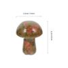 YARNOW 5-Piece Rustic Mushroom-Shaped Stone Ornaments for Gardens and Planters view 2
