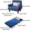 Convertible Sofa Bed, 3-in-1 Folding Futon Chair Couch view 2
