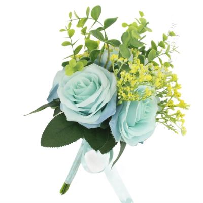 Artificial Blue Rose Bridal Bouquet