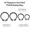External Retaining Rings, C-Clips, 10-Pack, 65Mn Steel, 70–80 mm, Snap-Fit (78 mm) view 3