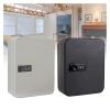 Small Wall-Mounted Metal Key Safe with Combination Lock, White view 4