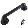 Black Metal Handrail for Stairs, 6 m, Indoor and Outdoor Use view 1
