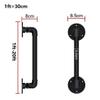Black Metal Handrail for Stairs, 6 m, Indoor and Outdoor Use view 2