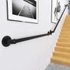 Black Metal Handrail for Stairs, 6 m, Indoor and Outdoor Use view 3