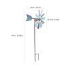 Decorative Iron Metal Windmill Garden Stake for Outdoors view 2