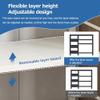 4-Tier Retail Display Rack with Removable Storage Bins view 4