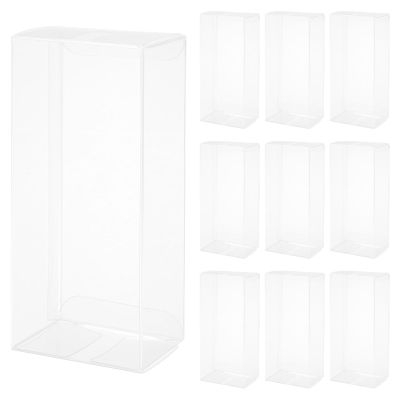 QUARKZMAN 10-Pack Transparent Gift Boxes, 64 x 47 x 148 mm