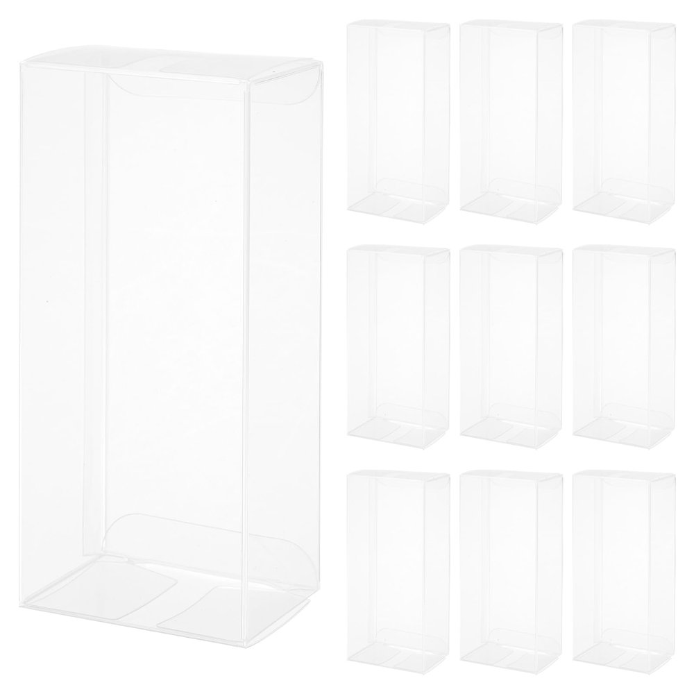 QUARKZMAN 10-Pack Transparent Gift Boxes, 64 x 47 x 148 mm