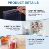 QUARKZMAN 10-Pack Transparent Gift Boxes, 64 x 47 x 148 mm view 3