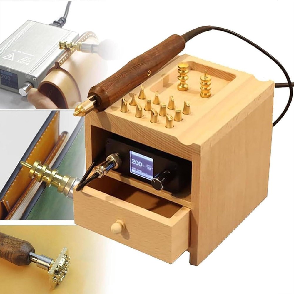 Leather Edge Creasing Machine, Electric Heat Creaser, Single-Head, 110V