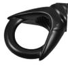 Milisten 5-Piece Black Metal Lamp Hooks with Rings and Threaded Nuts view 3