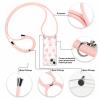 Phoona Phone Lanyard Case for iPhone 14/13, 6.1-inch, Transparent Pink Heart01 view 2