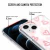Phoona Phone Lanyard Case for iPhone 14/13, 6.1-inch, Transparent Pink Heart01 view 4
