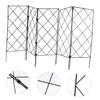 Foldable Garden Trellis, Plant Climbing Support, 5-Piece, Black Iron view 2