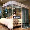 DRFGNF Bed Canopy with Ruffles, Princess Mosquito Net, Double-Layer Comfort Curtain Net, 3 Mosquito Nets for Adults, Bedroom Décor (Blue-2, 180 x 200 cm) view 3