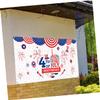 MOLUCKFU 1-Piece Independence Day Photography Backdrop view 4