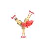 8 mm Y-Shaped 3-Way Valve Connector with Barbed Fittings view 2
