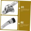 Silver Zinc Alloy Floor Door Stop for Stable Positioning view 2