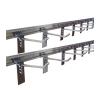 Slatwall Panel Organizer for Garage, with 30 Hooks, for Retail, Workshop, and Kitchen, 90 cm Long, 2-Pack view 1