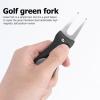 Stainless Steel and Plastic Divot Fork for Golf Courses, Black/Silver view 4