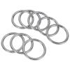 PATIKIL 8-Pack 4 x 40 mm Metal O-Rings, 304 Stainless Steel Welded Round Rings for Bags, Belts, Sewing and DIY view 1