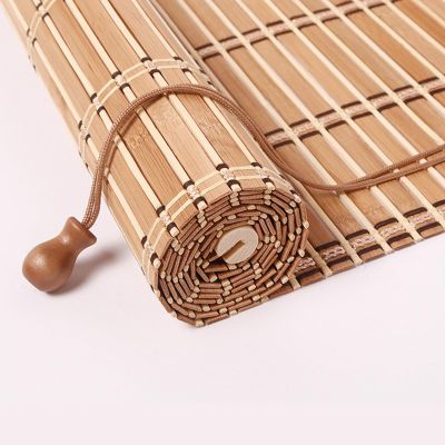 Bamboo Roller Blind, Light-Filtering Privacy Shade
