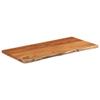 Myheimly Solid Acacia Wood Tabletop with Live Edge, 80 x 40 x 2.5 cm view 3