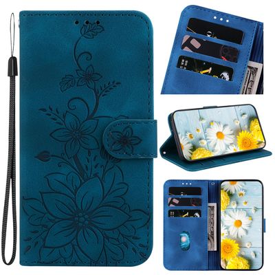 Jiajihua Flip Case for LG K50/Q60, Blue