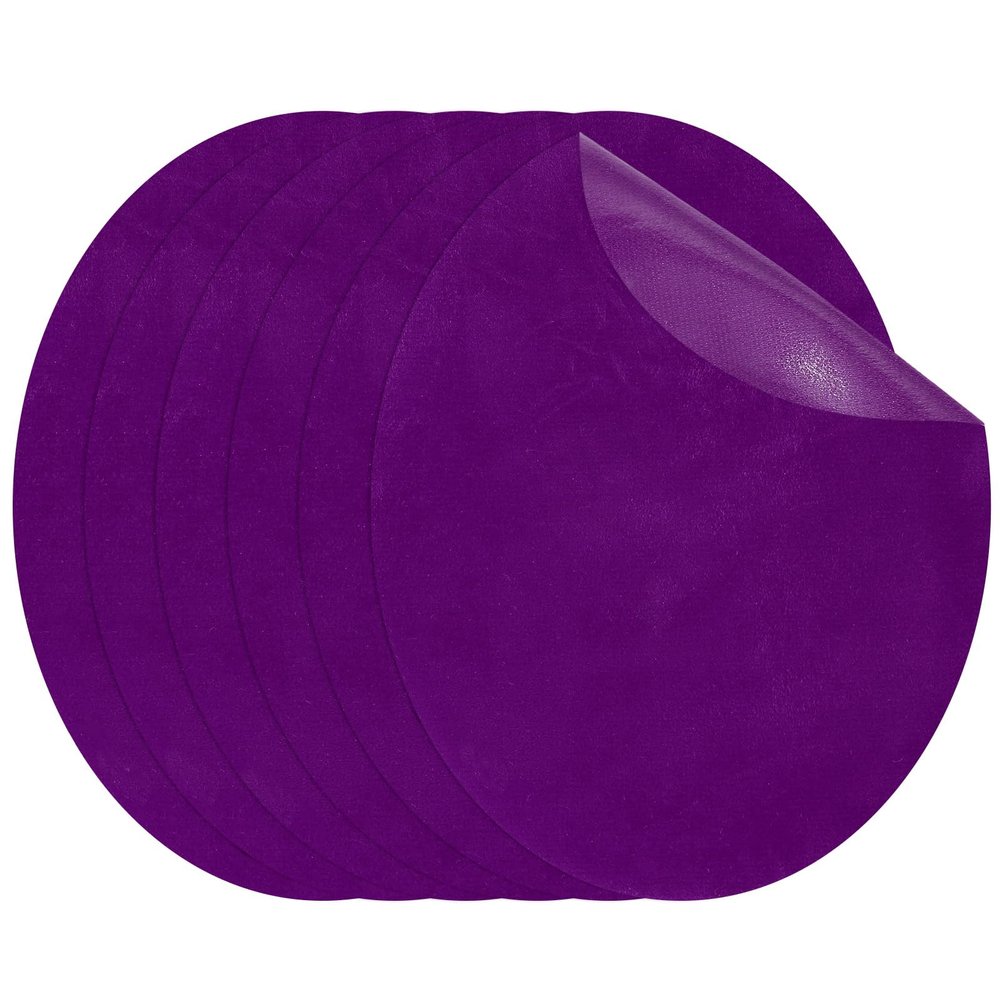 PATIKIL Iron-On Patches 4.3 x 5.5 in, 6-Pack Oval Suede Elbow and Knee Repair Patches, Purple