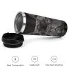 RTFGHJS Vacuum-Insulated Stainless Steel Tumbler with Leakproof Lid, French Bulldog 304 Stainless Steel Travel Cup, Wide Mouth, for Hot and Cold Drinks (380 ml) view 3