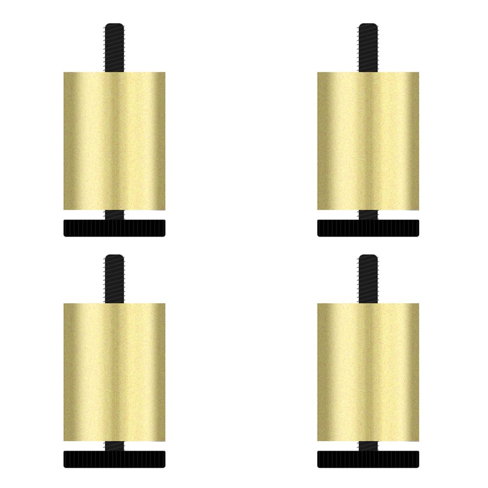 Gold Adjustable Furniture Legs, M8 Hanger Bolts, 6–30 cm, 38 mm, 4-Pack (10 cm)