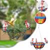 Leak-Proof Hummingbird Feeder for Outdoor Use, Wildlife-Friendly Garden Decor, 16.93 x 11.81 in, Resting Place with 3 Feeding Ports for Deck, Patio, or Lawn view 3