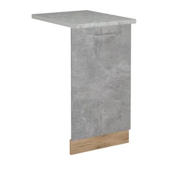 Vicco R-Line Dishwasher Front Panel, Concrete, 45 cm