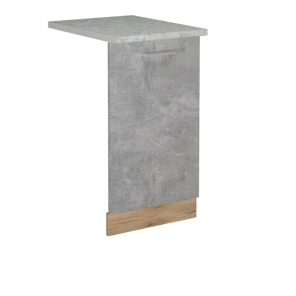 Vicco R-Line Dishwasher Front Panel, Concrete, 45 cm