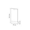 Vicco R-Line Dishwasher Front Panel, Concrete, 45 cm view 3