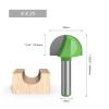 1-Pc. 8 mm Shank Ball Nose Cutter for Wood Carving, CNC, Solid Carbide (10) view 2