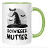 Funny Mother-in-Law Mug, Witch Hat Design, Green view 2