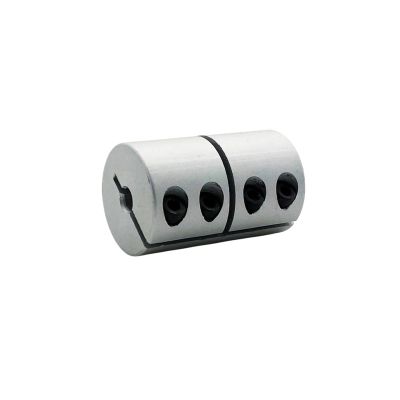 Rigid Clamp Coupling, D25 × L40, Aluminum Alloy, 6.35 mm × 10 mm Bore
