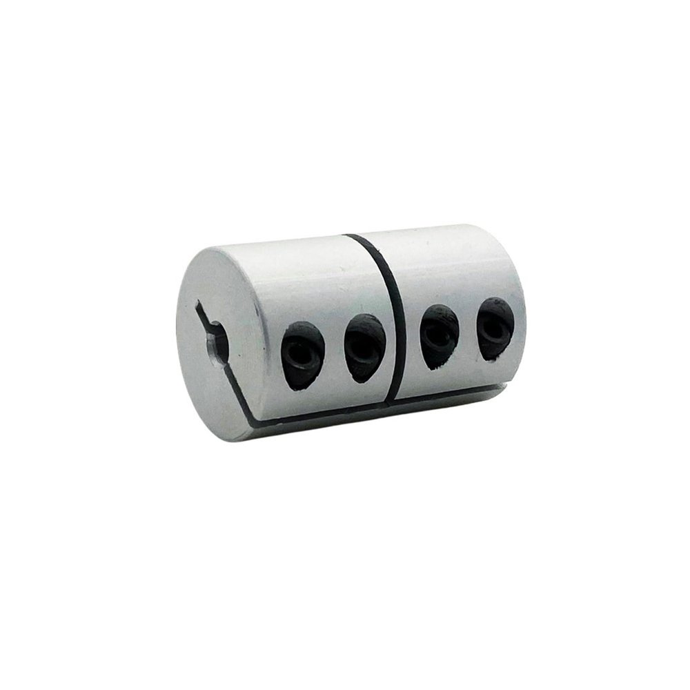 Rigid Clamp Coupling, D25 × L40, Aluminum Alloy, 6.35 mm × 10 mm Bore