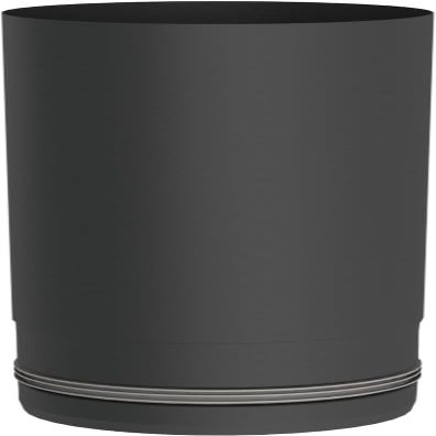 Pellet Stove Flue Pipe, 250 mm, Stainless Steel, 80 mm Diameter, Black
