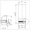 Pellet Stove Flue Pipe, 250 mm, Stainless Steel, 80 mm Diameter, Black view 2